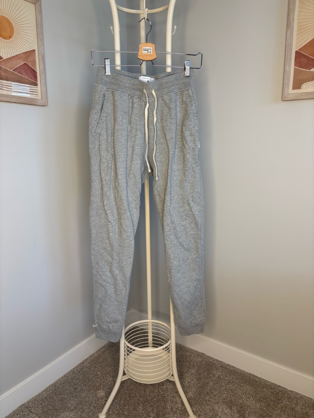 Reigning Champ Heather Gray Drawstring Joggers
